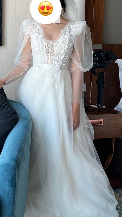 Продам свадебное платье и фату