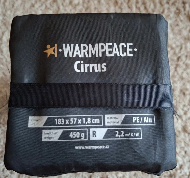 Saltea spumă Warmpeace Cirrus Regular, 1.8 cm kaki/alu