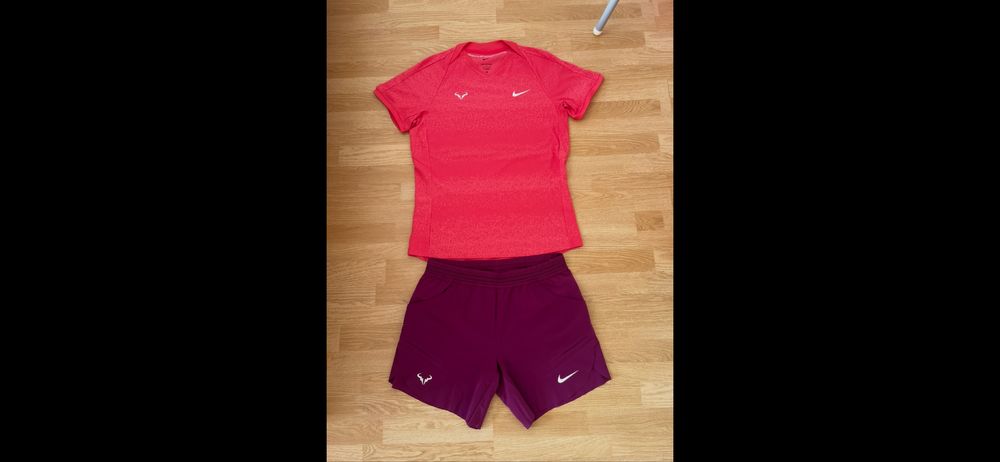 Nike Rafa Nadal тенис екип тениска и шорти размер L