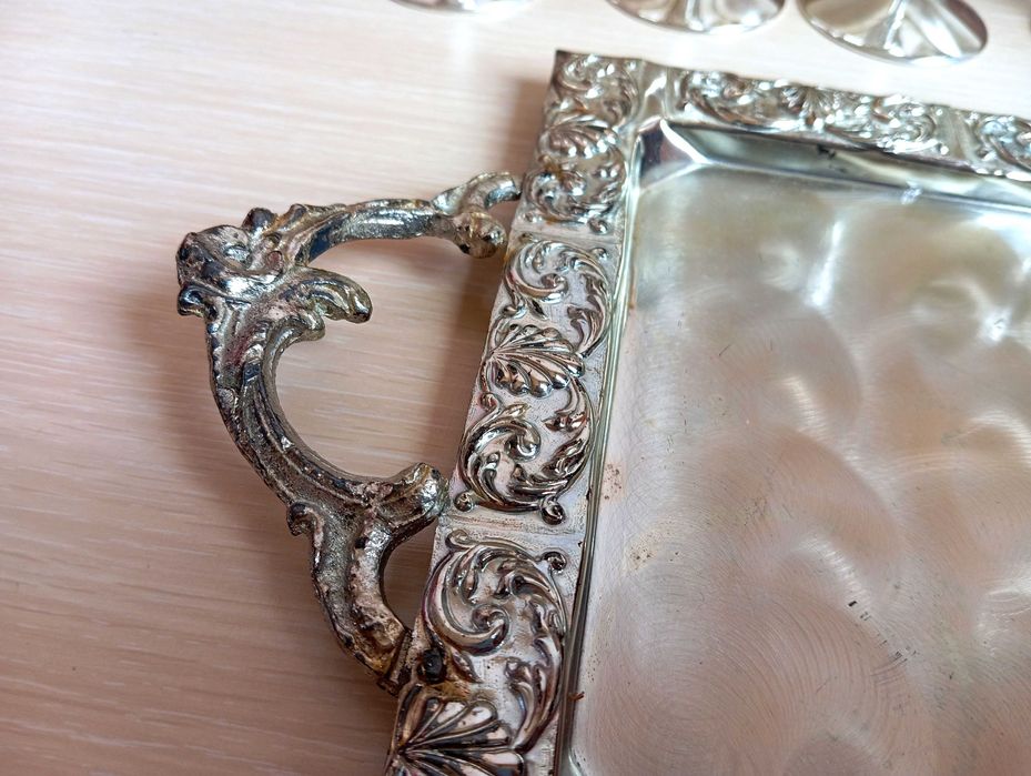 Страхотен Посребрен Сервиз