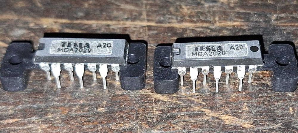 MDA2020 2 bucăți, circuit integrat audio, amplificator final, Tesla NOS