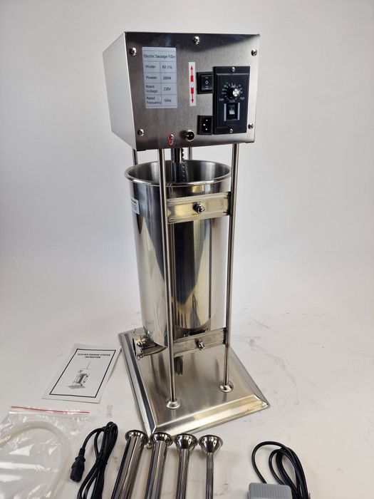 Aparat umplut carnati electric 15L, carnatar nou 4 Palnii