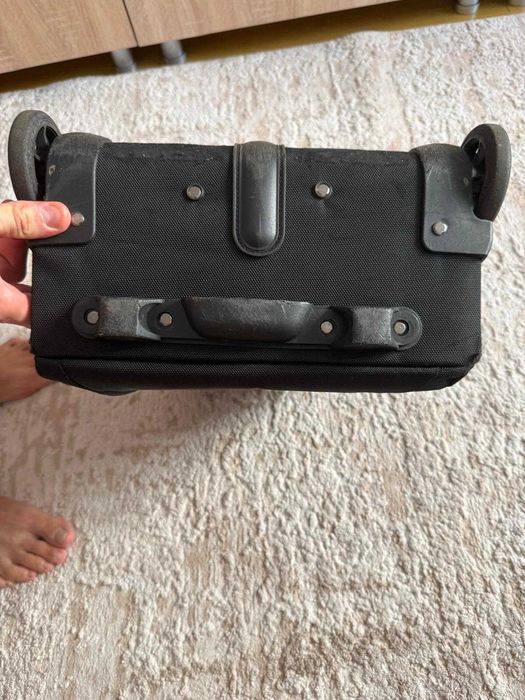 Rucsac LAMONZA negru cu roti si maner