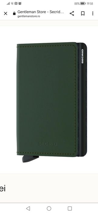 Port card din aluminiu/ Portofel unisex carduri & cash