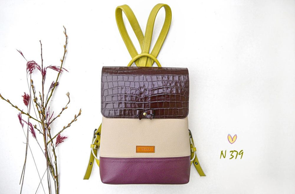 Дамска Раница естествена кожа