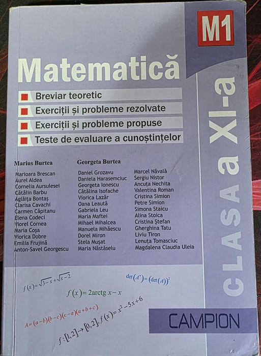 Matematica Campion M1 Clasele 9 si 10