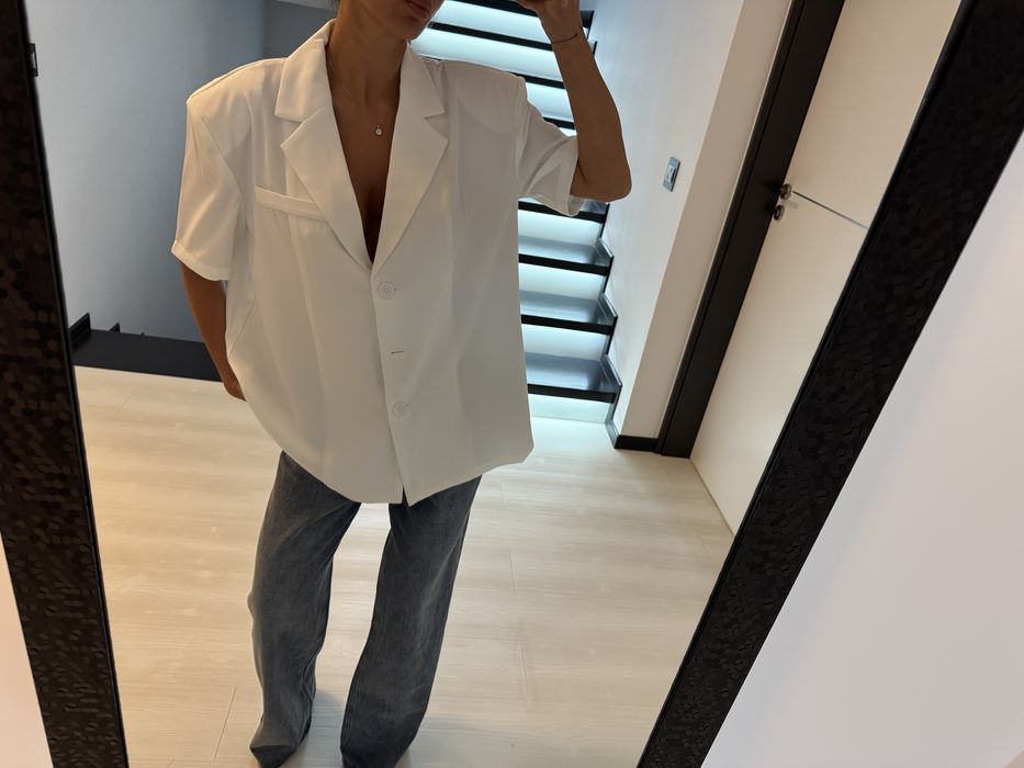 Sacou cu maneca scurta oversized