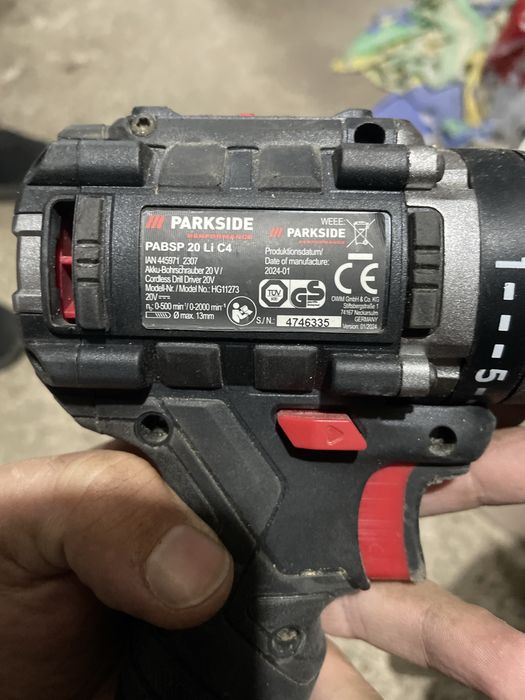 Винтоверт parkside 20v