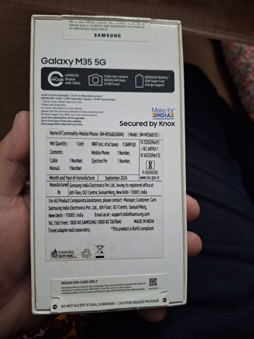 Samsung M35 5G 6000mAh 128gb
