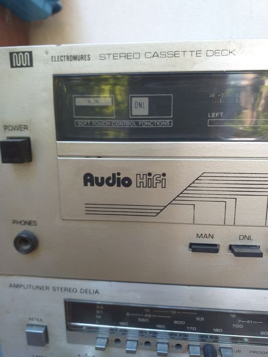 Casetofon  dek  eq.350 și amplituner  electomures