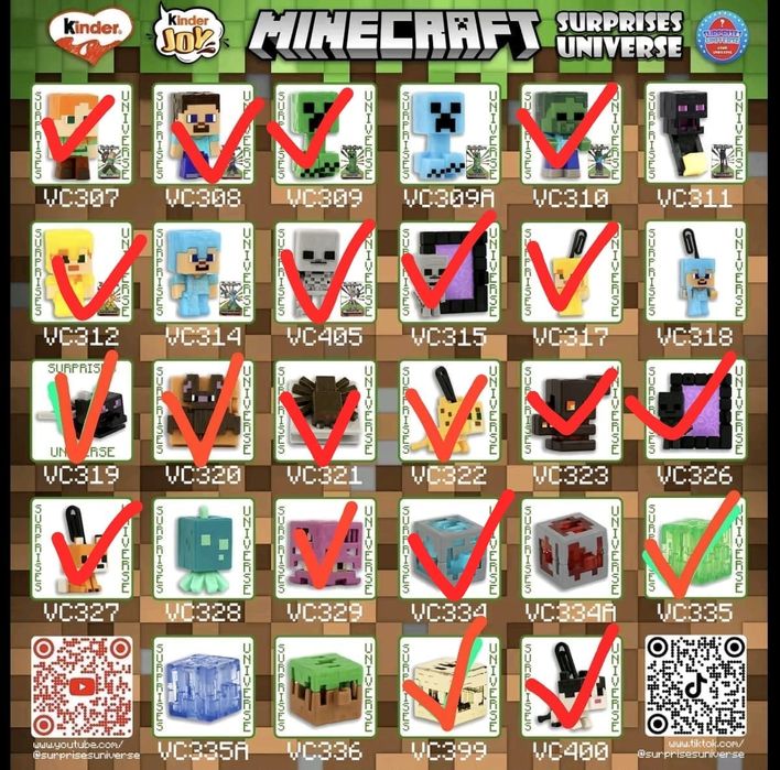 Киндер Джой Майнкрафт