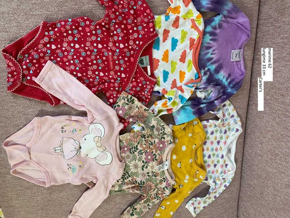 Lot body bebe copii marime 62 0-3 luni carter's Next C&A