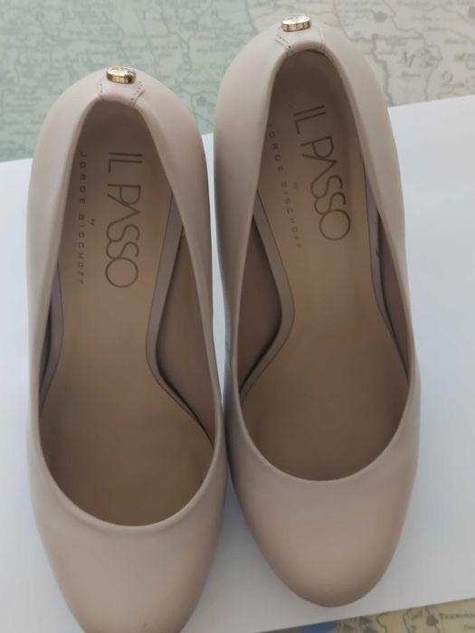 Pantofi dama noi piele bej nr. 36