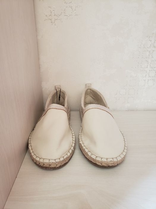 Эспадрильи Zara,хлопковые,повседневная носка,лоферы Zara,размер 34