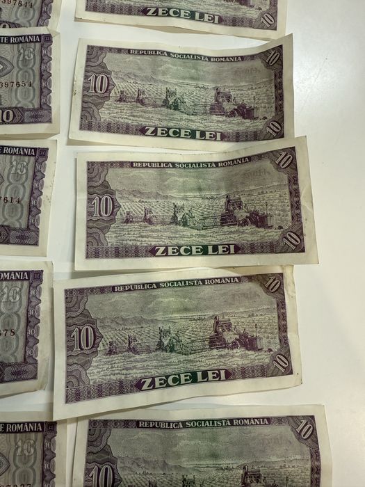 Bacnote 10 lei din anul 1966 (bancnotele sunt noi)!Colectionari
