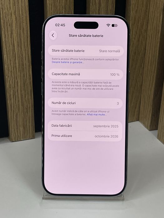Iphone Air 256Gb 100% bat (3 cicluri) Garantie/Factura #63538