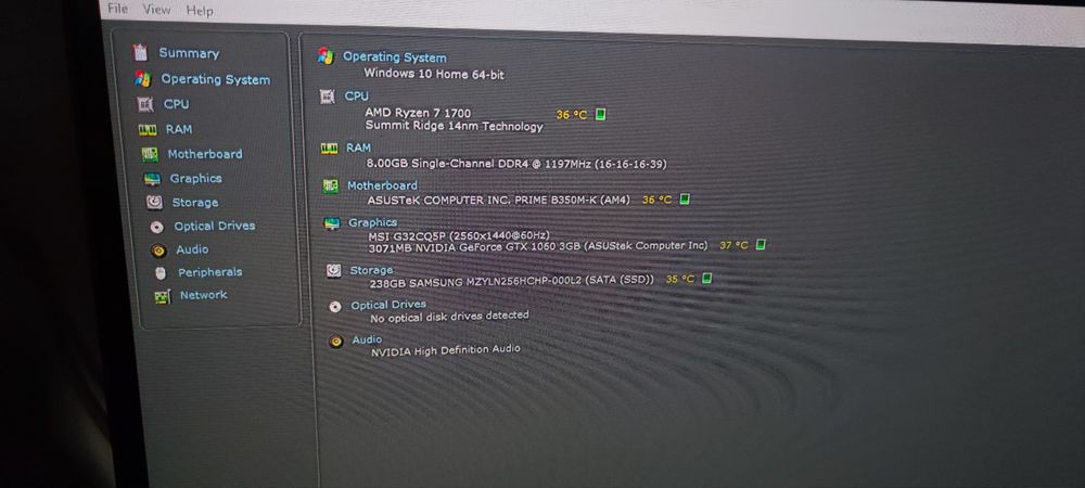 Pc Gaming gtx 1060 , ryzen 7 1700