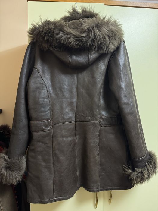 Cojoc piele naturala cu gluga