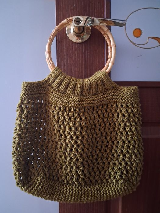 Сумка-авоська с круглыми ручками