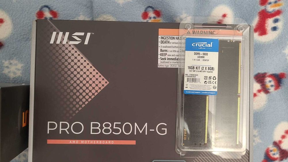 Kit AM5 Gaming: Ryzen 5 8400F | MSI PRO B850M-G | 16GB DDR5 , nou