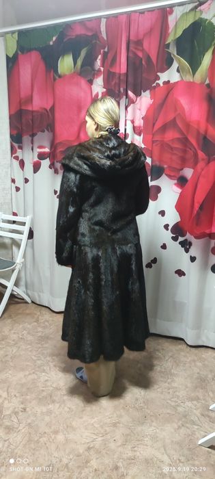 Норковая шуба, длинная