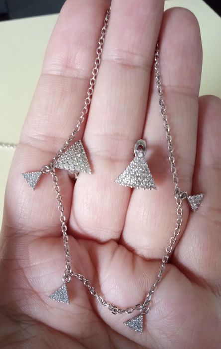 Set cercei și colier argint 925