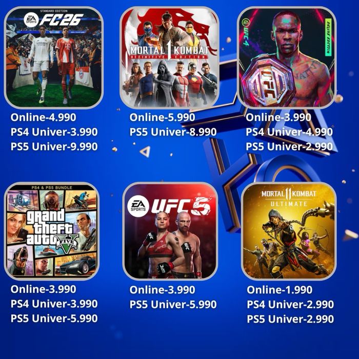 PlayStation 4 / 5 цифрлық ойындар