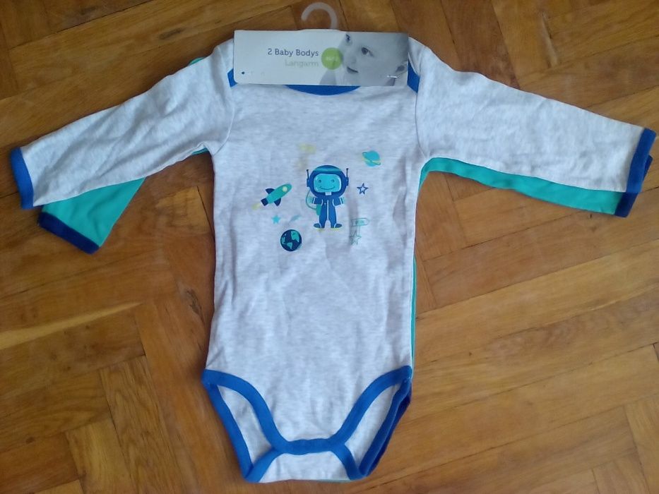 Бодита - унисекс - по 2 броя в комплект - 86-92 - Нови