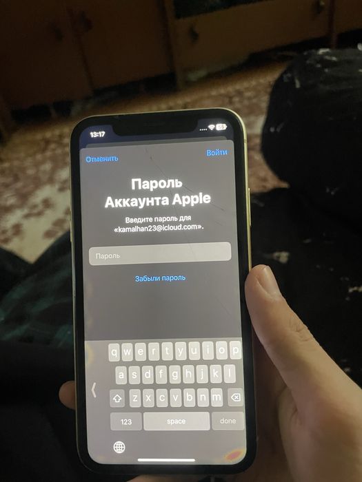 IPhone XR с чужим Apple ID
