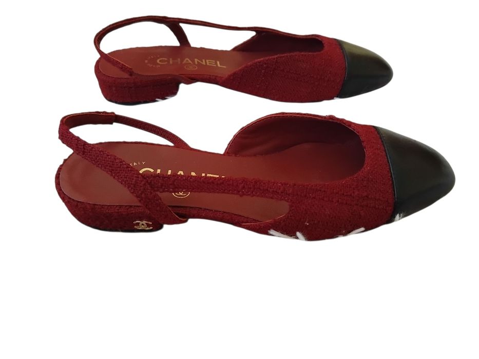 Chanel Tweed Slingback сандали