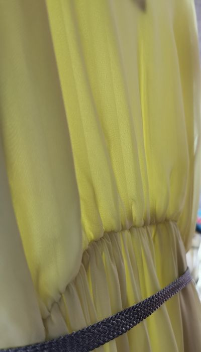 Дълга рокля Guess в цвят лайм