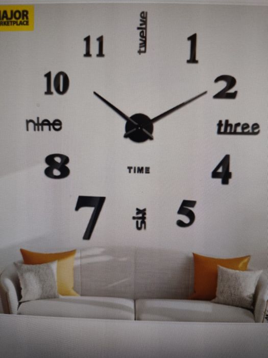 Ceas de perete XXL 3D