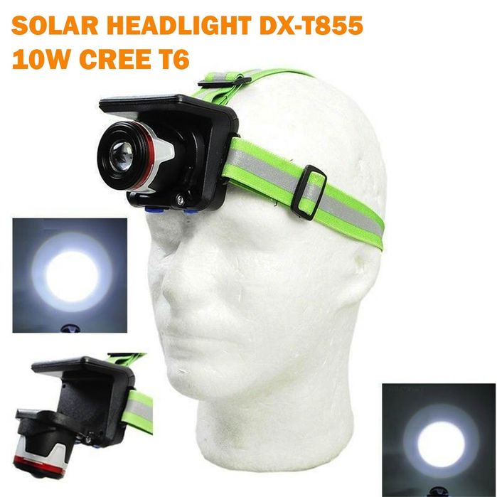 Мощен соларен челник за глава