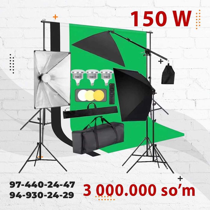 Набор для фотостудий средний M | Fotostudiya uchun nabor M