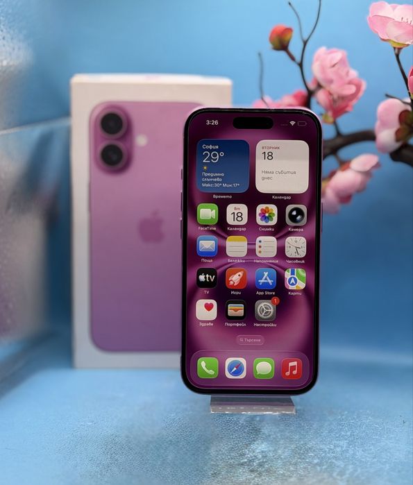 Apple iPhone 16, 256GB, 5G, Pink