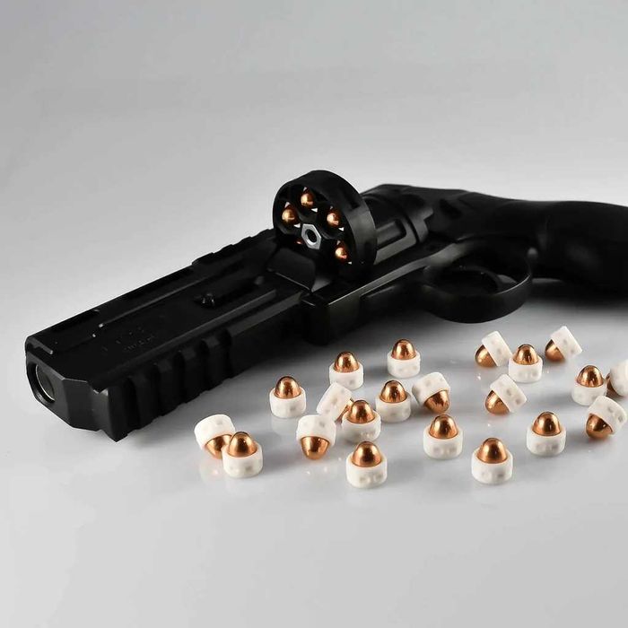 Pistol - LEGAL 24 Jouli - Cu Bile Cauciuc 50MM - FULL METAL Airsoft