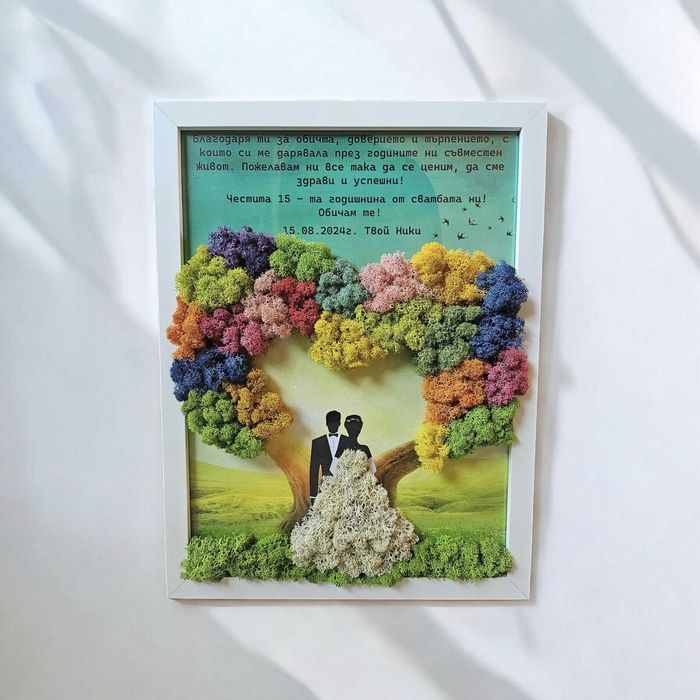 ЖИВА Картина със скандинавски мъх