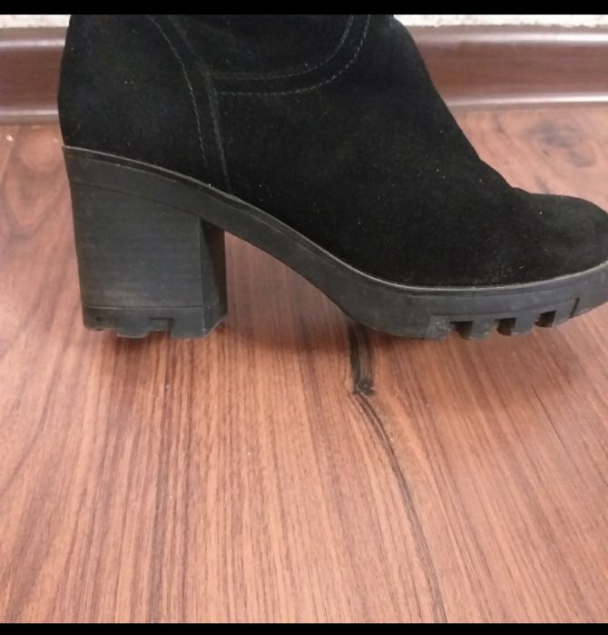 Сапоги  натуральная замша зимние