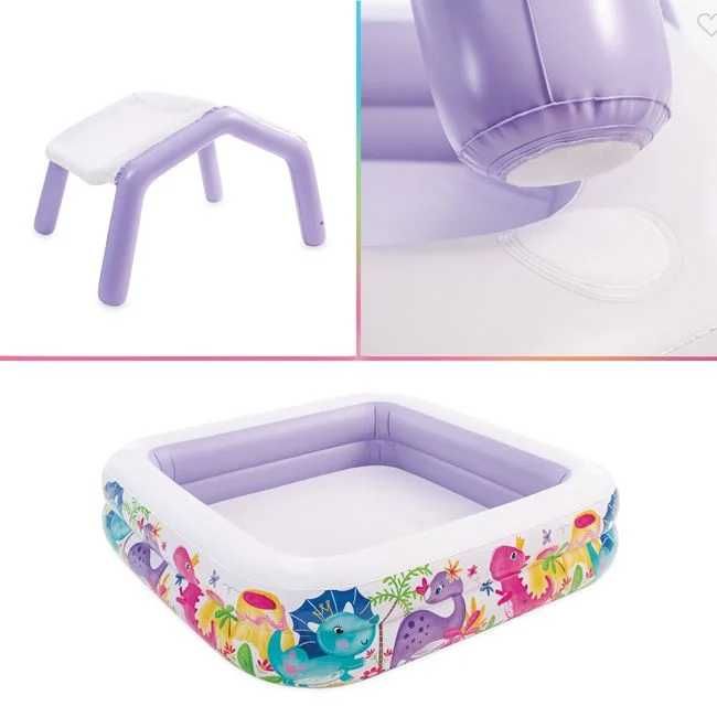 Детски басейн с навес 157x157x122 см - Intex