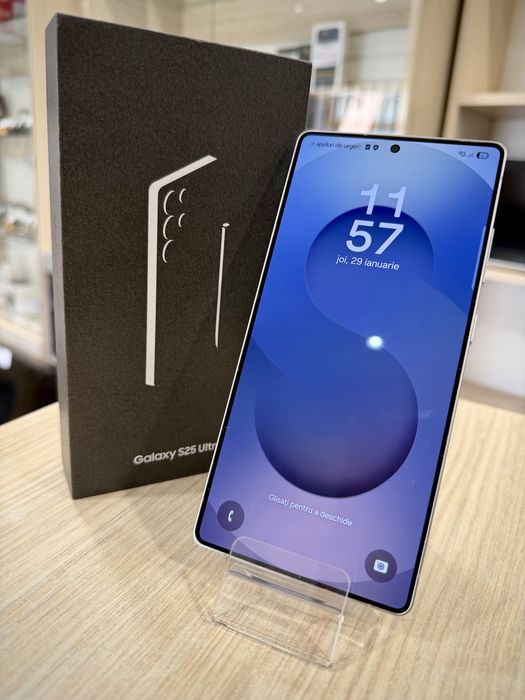 Samsung S25 Ultra 1TB/12gb Ram Titanium SilverBlue-100%baterie-Ca NOU!