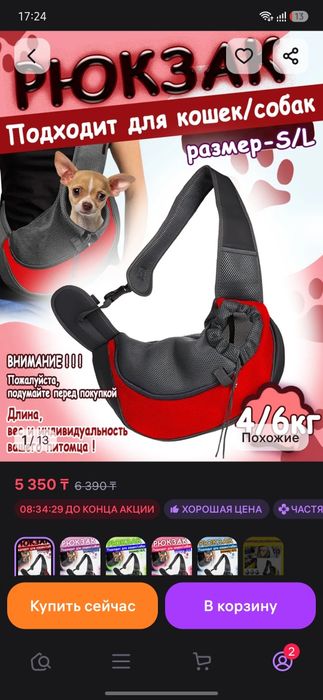 Продам сумку-рюкзак для кошек и собак