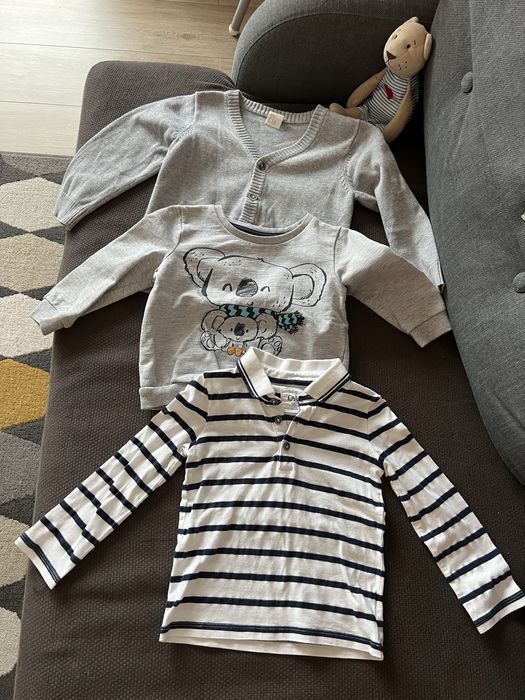 Cardigan H&M și 2 bluze mărimea 86 , 12-18 luni