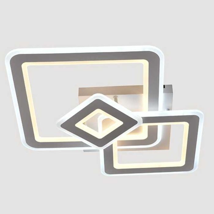 Led полилей абажур Hydrangea 160W с дистанционно управление, Бял