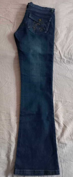 Jeans blugi dama Miss A Premiere talie 37cm lungime ext 98cm grosi