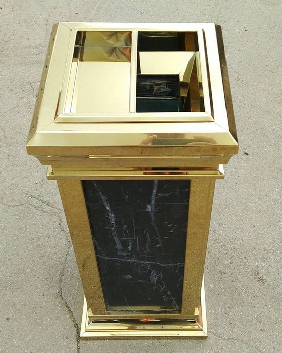 Урна с пепельницей для помещений и улицы 65×30×30 см
