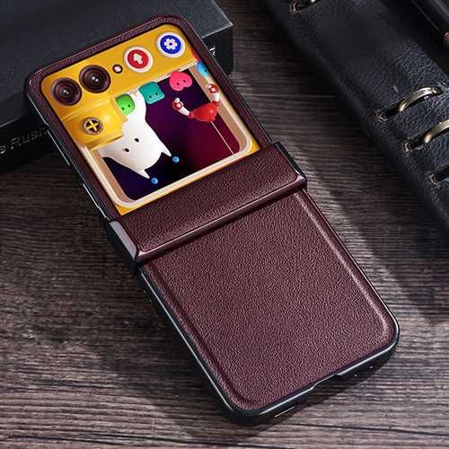 Калъф бизнес Leather за Galaxy Z Flip 7, Z Flip 6, Galaxy Z Flip 7 FE