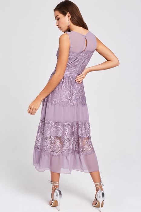 Лилава официална рокля Little mistress