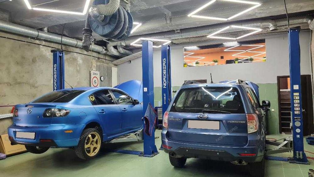 Подъемник двухстоечный 4 т,   Производитель: NORDBERG  немецкии бренд