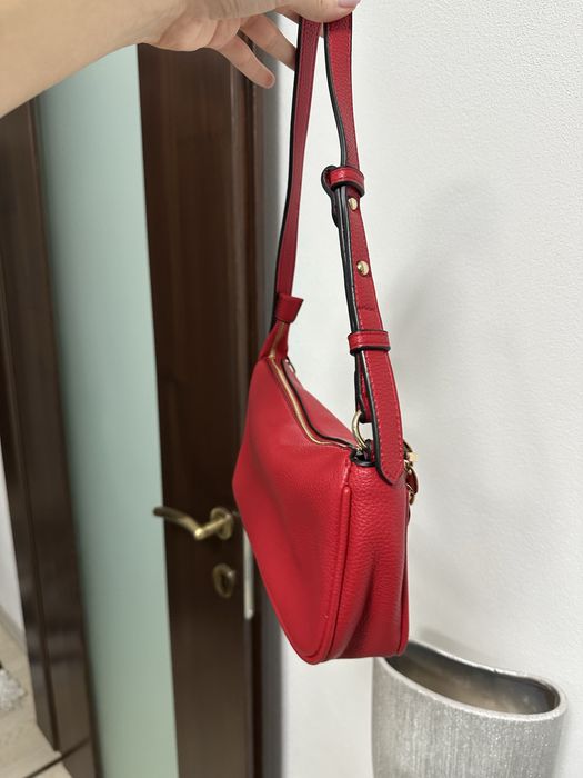 Geanta rosie de piele