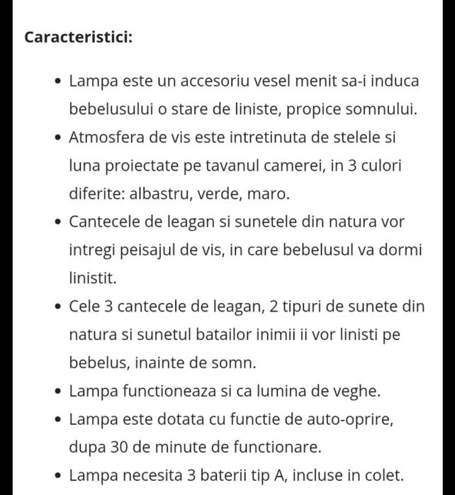 Lampa muzicala copii bebe SUMMER INFANT Elefant Eddie muzica si sunete
